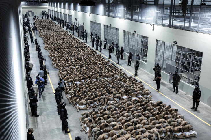 Overcrowded cells at Silivri Penitentiaries Campus in Istanbul