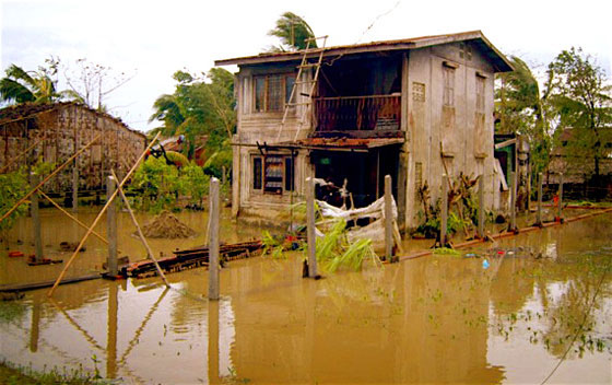 A cyclone shelter built in Myanmar post-Nargis disaster 