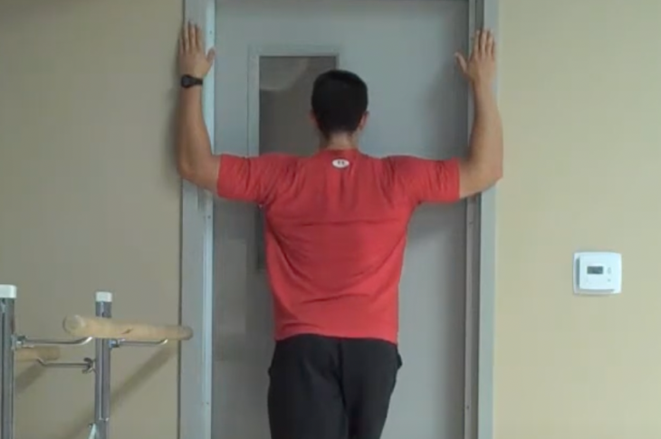 Chest Stretch in Door