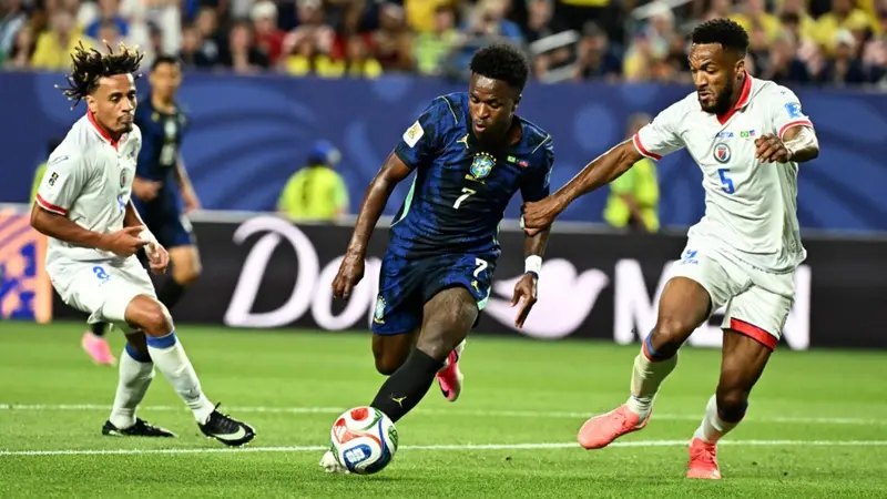 Vinicius Jadi Pembeda di Lini Depan Brazil Menang Telak
