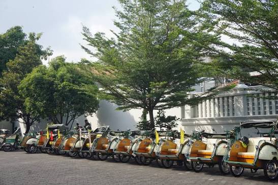 Becak Listrik Yogyakarta