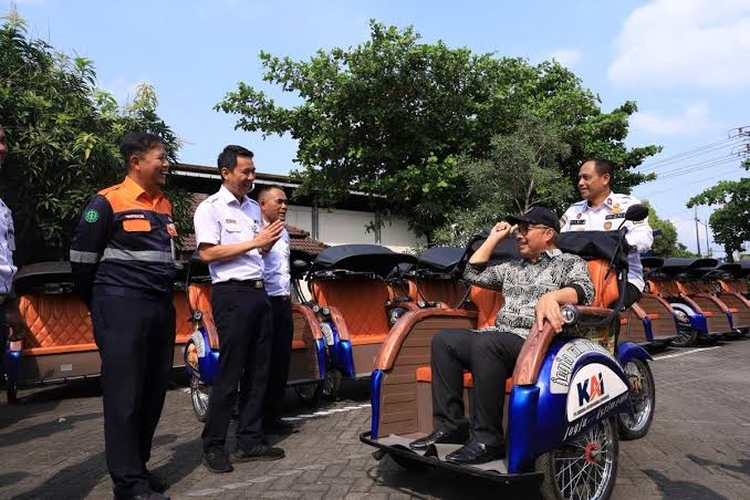 Becak Listrik Yogyakarta